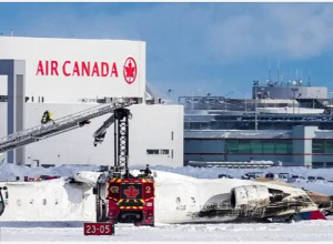 Տորոնտոյում Delta Airlines-ի ինքնաթիռը շրջվել է վայրէջքի ժամանակ