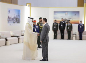 Мхитар Айрапетян провёл краткую беседу с наследным принцем Дубая