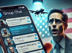 Ուոլցը սխալմամբ The Atlantic-ի խմբագրին ավելացրել է չատում, որտեղ քննարկվում էին հարվածները հուսիթներին