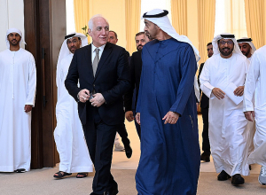 Վահագն Խաչատուրյանը հանդիպել է ԱՄԷ նախագահ շեյխ Մուհամմադ Բին Զայեդ Ալ Նահյանի հետ