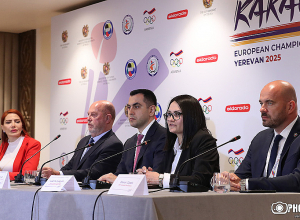 Մայիսի 7-11-ը Երևանում կանցկացվի կարատեի Եվրոպայի մեծահասակների առաջնությունը