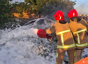 Ավտոմեքենան բռնկվել է․ վարորդը և երկու ուղևոր հոսպիտալացվել են