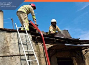 Հրդեհ Գետաշեն գյուղում․ բնակիչը հոսպիտալացվել է