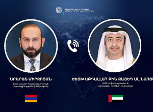 Արարատ Միրզոյանը հեռախոսազրույց է ունեցել Արաբական Միացյալ Էմիրությունների ԱԳ նախարարի հետ