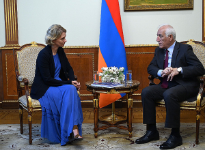 Վահագն Խաչատուրյանը հրաժեշտի հանդիպում է ունեցել Համաշխարհային բանկի հայաստանյան գրասենյակի տնօրեն Կարոլին Գեգինատի հետ