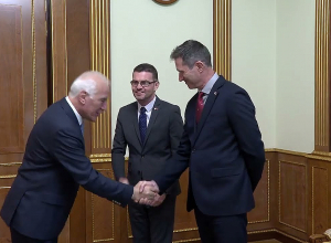 Վահագն Խաչատուրյանն ընդունել է Հայաստանում Միացյալ Թագավորության դեսպան Ջոն Գալագերին