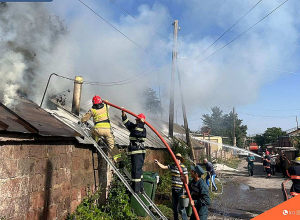 Հրդեհ Մարալիկ քաղաքում