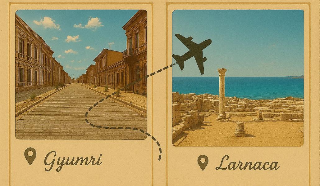 -Gyumri Larnaca flight