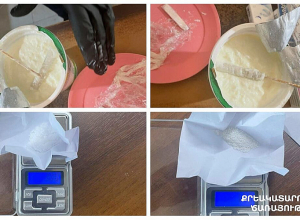 Մածունների միջից ծառայողները հայտնաբերել են թմրամիջոցի նմանվող զանգվածներ