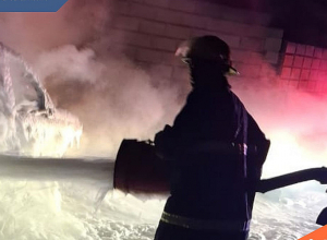 Բյուրական գյուղում այրվել է ավտոմեքենա