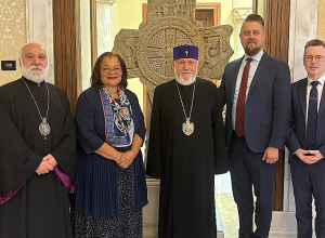 Կաթողիկոսն ընդունել է «Save Armenia» հուդայա-քրիստոնեական դաշինքի անդամներին