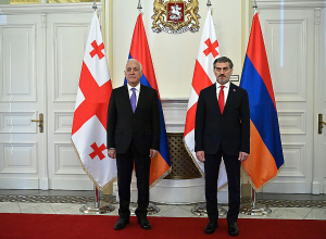Կայացել է նախագահներ Վահագն Խաչատուրյանի և Միխեիլ Կավելաշվիլիի հանդիպումը