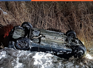 Ավտոմեքենան դուրս է եկել ճանապարհի երթևեկելի հատվածից և հայտնվել առվի մեջ