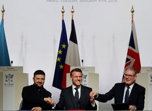 Զելենսկին, Մակրոնը և Սթարմերը ստորագրել են Ուկրաինայում բազմազգ ուժերի տեղակայման մտադրության մասին հռչակագիր