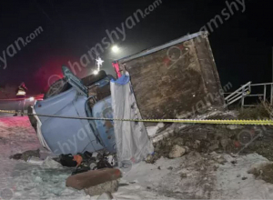 «ZIL» մակնիշի ավտոմեքենան դուրս է եկել ճանապարհի երթևեկելի հատվածից և կողաշրջվել․ կա տուժած