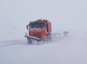 Սաստիկ բքի պատճառով Սպիտակի ոլորանները դժվարանցանելի են