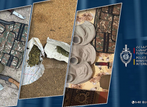 Մյասնիկյան գյուղի բնակիչը ապօրինի զենք-զինամթերք և թմրամիջոց էր պահում. քրեական ոստիկանների բացահայտումը