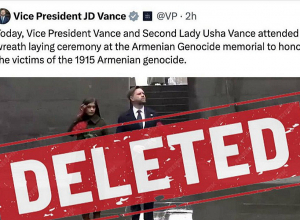 «Ամոթալի զիջում թուրքական ճնշմանը»․ Կոնգրեսի առաջնորդներն ու ANCA-ն քննադատում են Վենսին Հայոց ցեղասպանության մասին գրառումը ջնջելու համար