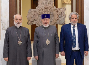 Կաթողիկոսն ընդունել է Ռոբերտ Ամստերդամին