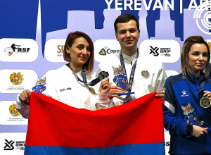 Լիլիթ Մկրտչյան-Հայկ Մինասյան զույգը՝ հրաձգության Եվրոպայի առաջնության փոխչեմպիոն