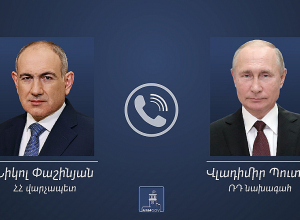 Տեղի է ունեցել ՀՀ վարչապետի և ՌԴ նախագահի հեռախոսազրույցը