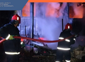 Այրվել է վագոն-տնակ