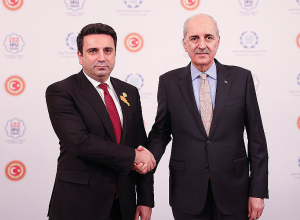 Ալեն Սիմոնյանը հերթական շփումն է ունեցել Թուրքիայի խորհրդարանի նախագահ Նուման Քուրթուլմուշի հետ