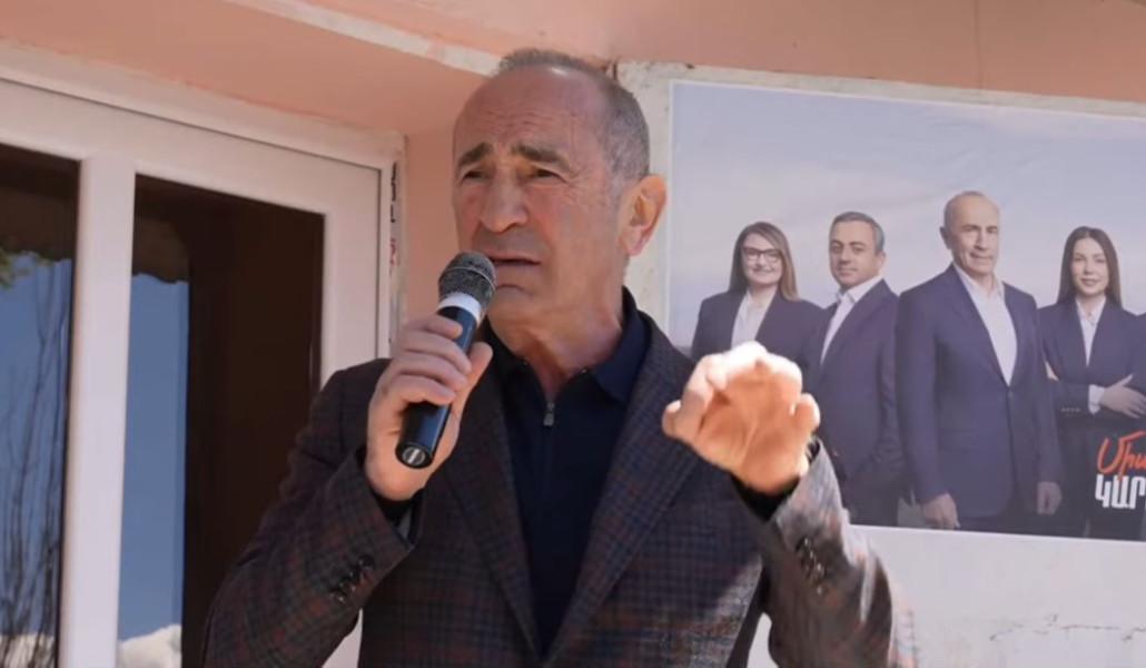 Հարեւանը հասկանում է, որ դիմացը հարիֆ է, վախած, կզած․ Ռոբերտ Քոչարյանը՝ Գեղամասարում (տեսանյութ)