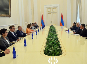 Նախագահ  Խաչատուրյանն ընդունել է  Եվրախորհրդի դիտորդական առաքելության ղեկավար Նատալի Լուազոյին