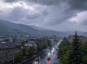 Առաջիկա ժամերին Վանաձորում սպասվում են հորդառատ անձրևներ