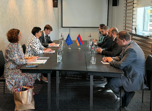 Արարատ Միրզոյանը հանդիպում է ունեցել ԵՄ ընդլայնման հարցերով հանձնակատար Մարթա Կոսի հետ