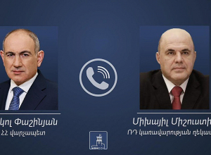 Տեղի է ունեցել Նիկոլ Փաշինյանի և Միխայիլ Միշուստինի հեռախոսազրույցը