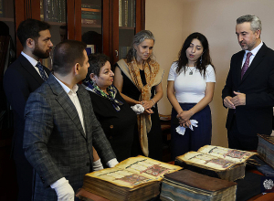 Եվրոպական միության հատուկ ներկայացուցիչ Մագդալենա Գրոնոն այցելել է «Մատենադարան»