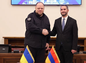 Ռուբեն Ռուբինյանը հանդիպել է Ուկրաինայի Գերագույն ռադայի նախագահ Ռուսլան Ստեֆանչուկի հետ